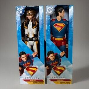 DC Superman Movie 2025 12" Superman & Hawkgirl Figure Set Spin Master NEW